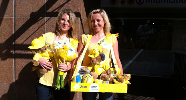 Daffodil Day - Cancer Council - Dorota and Jess